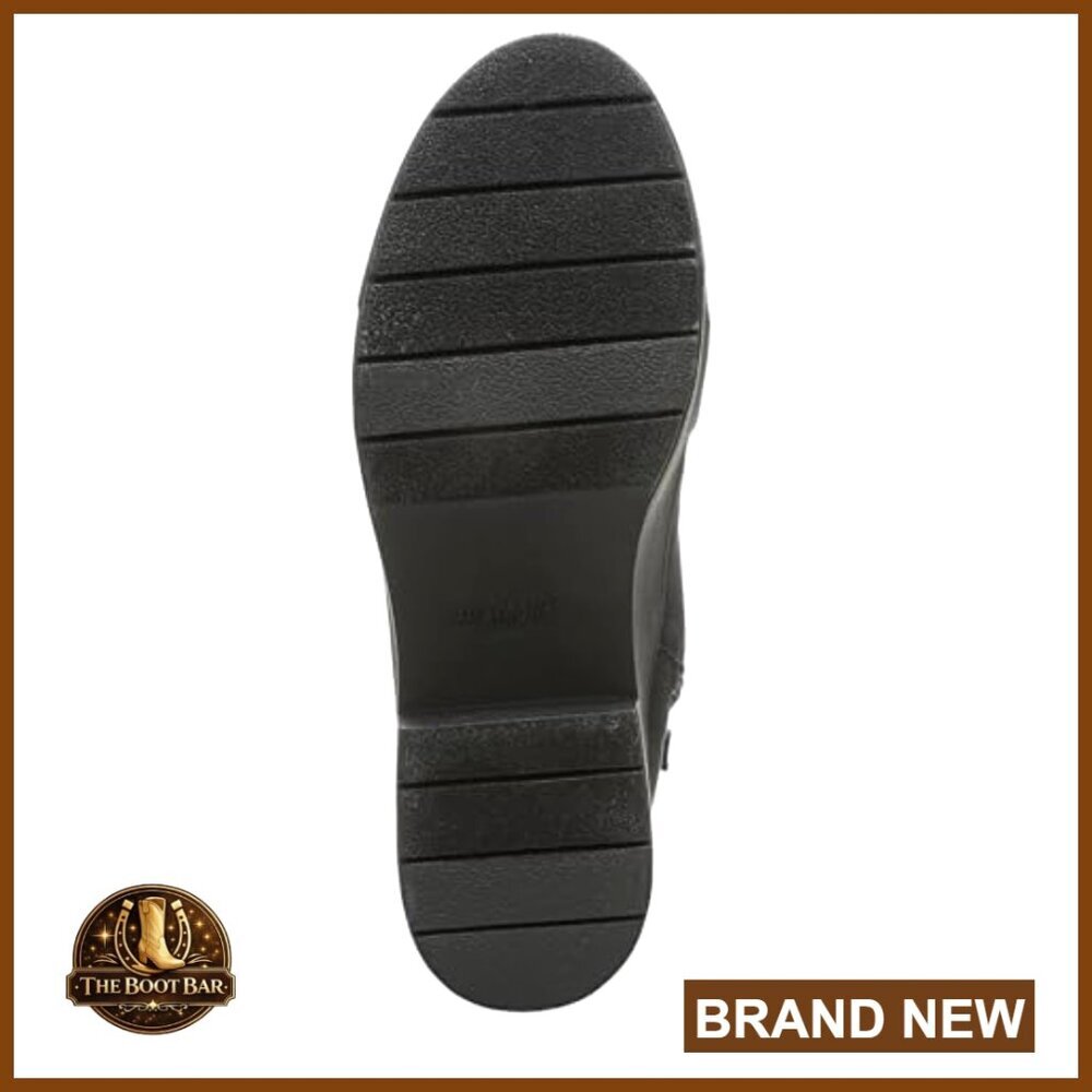 Platform Ankle Boots with Arch Support, Faux Leather, Lace-Up - Picture 4 of 7
